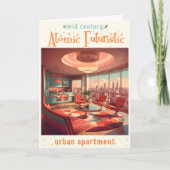 Atomic Futuristic Urban Apartment Kaart (Voorkant)
