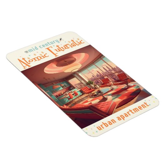 Atomic Futuristic Urban Apartment Magneet (Rechterzijde)