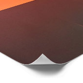 Atomic futuristische kosmische zwarte kat cocktail poster (Hoek)