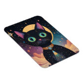 Atomic futuristische kosmische zwarte kat in het m magneet (Rechterzijde)