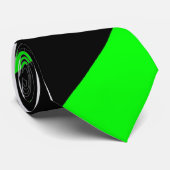 Atomic Green en Black Stropdas (Opgerold)