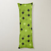 Atomic Green Starbursts Body Pillow Lichaamskussen (Achterkant (Verticaal))