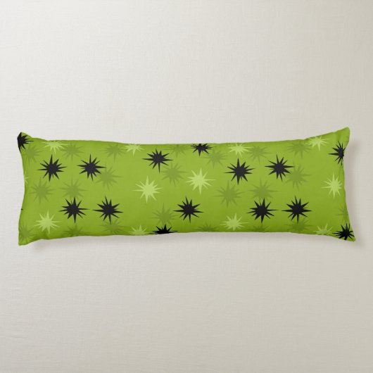 Atomic Green Starbursts Body Pillow Lichaamskussen (Achterkant)