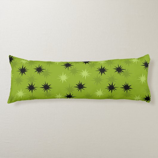 Atomic Green Starbursts Body Pillow Lichaamskussen (Voorkant)