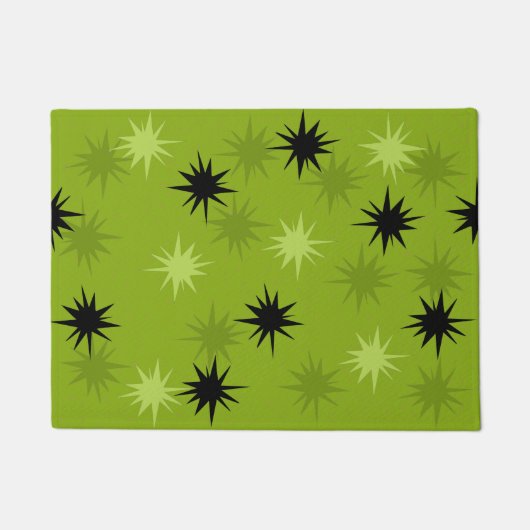 Atomic Green Starbursts Deurklep Deurmat (Voorkant)
