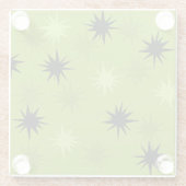 Atomic Green Starbursts Glass Onderzetter (Achterkant)