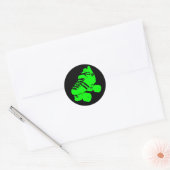 Atomic Groene Roller Derby Schaats Sticker (Envelop)
