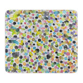 Atomic Gumdrops 6 x 7 Deco glazen snijplank (Voorkant)