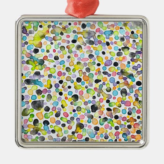 Atomic Gumdrops ingelijst Ornament (Voorkant)