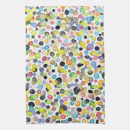 Atomic Gumdrops Keukenhanddoek (Verticaal)