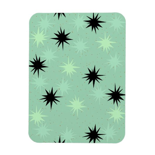 Atomic Jade en Mint Starbursts Flexible Magnet Magneet (Verticaal)