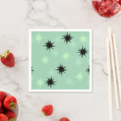 Atomic Jade Starbursts Paper Napkins Servetten (Insitu)