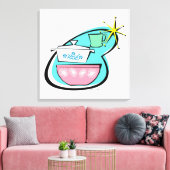 Atomic kookgerei ontwerp uitgerekt canvas (Insitu (Woonkamer))