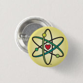 Atomic Love Ronde Button 3,2 Cm (Voorkant /achterkant)