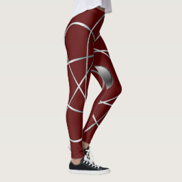 Atomic Maroon Leggings
