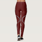 Atomic Maroon Leggings (Achterkant)