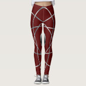 Atomic Maroon Leggings (Voorkant)