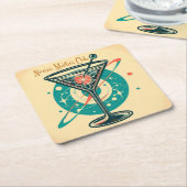 Atomic Martini Club Kartonnen Onderzetters (Schuin)