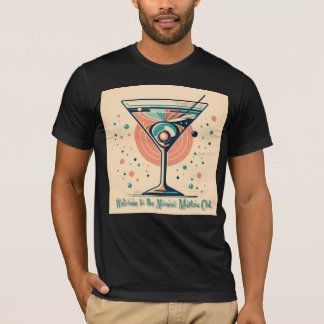 Atomic Martini Club Retro Futuristic Space Age T-shirt