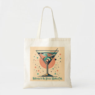 Atomic Martini Club Retro Futuristische Ruimte Lee Tote Bag