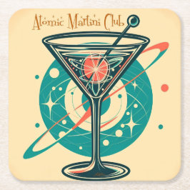 Atomic Martini Club Space Age Kartonnen Onderzetters