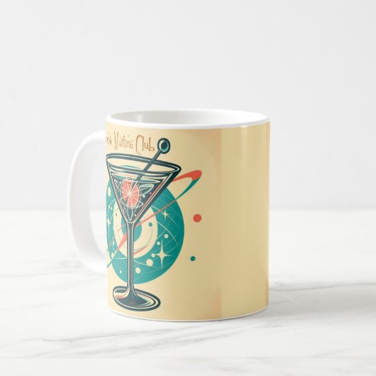 Atomic Martini Club Space Age Koffiemok (Voorkant links)