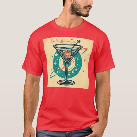 Atomic Martini Club Space Age T-shirt (Voorkant)