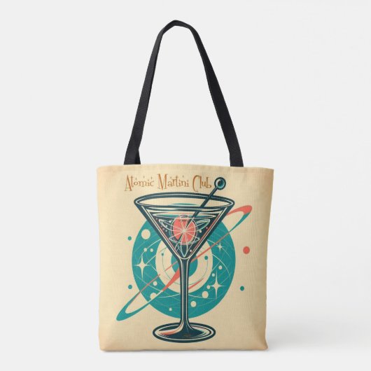Atomic Martini Club Space Age Tote Bag (Achterkant)