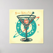 Atomic Martini Club Space Leeftijd Canvas Afdruk (Voorkant)