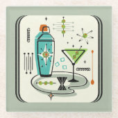 Atomic Martini ©studioxtine Glazen Onderzetter (Voorkant)
