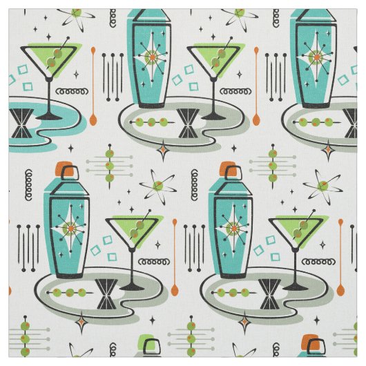 Atomic Martinis ©studioxine Stof (Swatch)