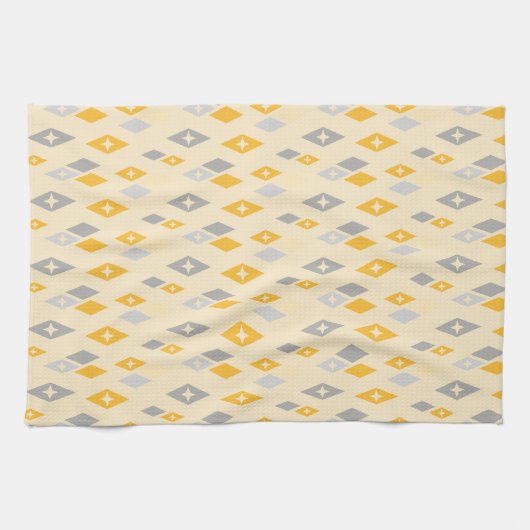 Atomic MCM Diamonds Patroongeel, grijs Theedoek (Horizontaal)