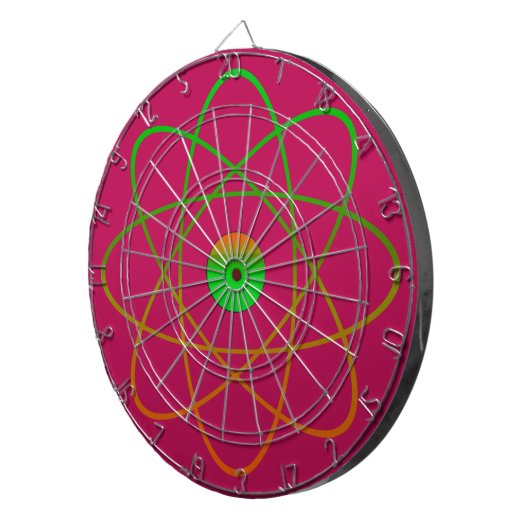 Atomic Metal Cage Dartboard, Roze Dartbord (Voorkant Rechts)