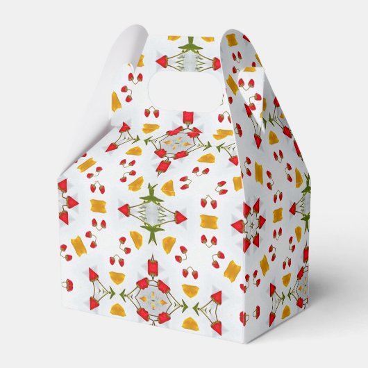 Atomic Mid Century Flower  Bedankdoosjes (Achterkant)