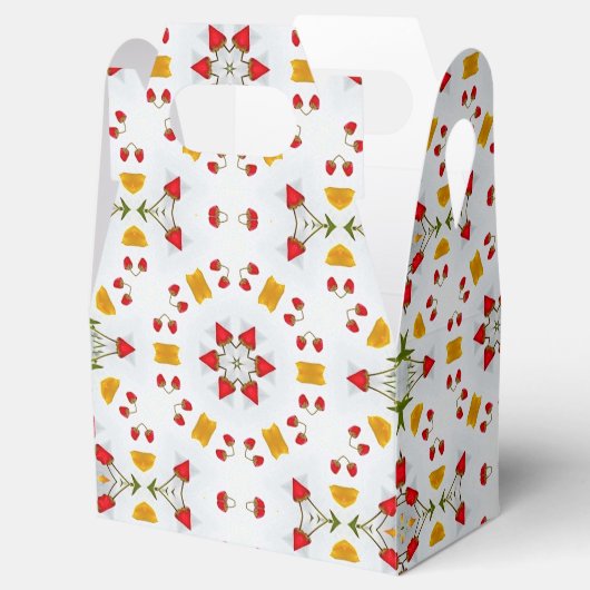 Atomic Mid Century Flower  Bedankdoosjes (Geopend)