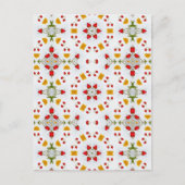 Atomic Mid Century Flower  Briefkaart (Voorkant)