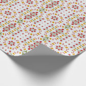 Atomic Mid Century Flower  Cadeaupapier (Hoek)