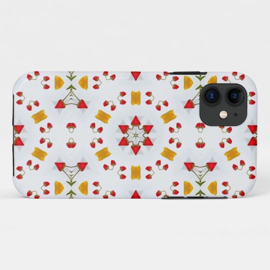 Atomic Mid Century Flower Case-Mate iPhone Case (Achterkant (horizontaal))