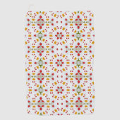 Atomic Mid Century Flower Golfhanddoek (Voorkant)