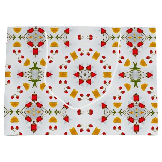 Atomic Mid Century Flower  Groot Cadeauzakje (Voorkant)