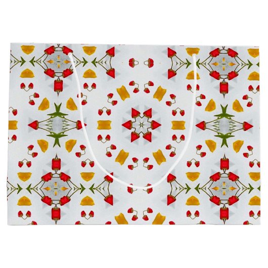 Atomic Mid Century Flower  Groot Cadeauzakje (Achterkant)