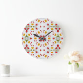 Atomic Mid Century Flower  Grote Klok (Huis)