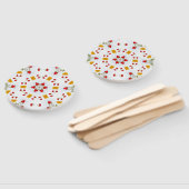 Atomic Mid Century Flower Handwaaier (Niet-gemonteerd)