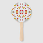 Atomic Mid Century Flower Handwaaier (Voorkant)