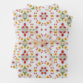 Atomic Mid Century Flower  Inpakpapier Vel (In situ)