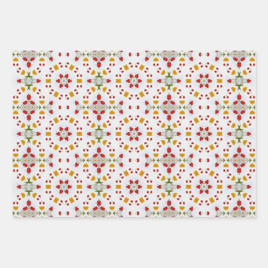 Atomic Mid Century Flower  Inpakpapier Vel (Voorkant)