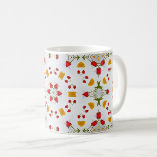 Atomic Mid Century Flower Koffiemok