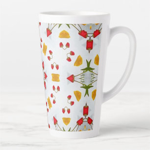 Atomic Mid Century Flower  Latte Mok