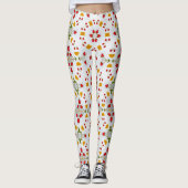 Atomic Mid Century Flower  Leggings (Voorkant)