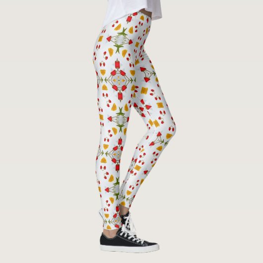 Atomic Mid Century Flower  Leggings (Rechts)